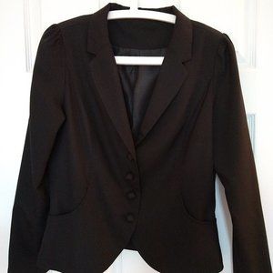 Classic Feminine Lightweight Black Blazer. S